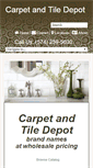 Mobile Screenshot of carpetandtiledepot.com